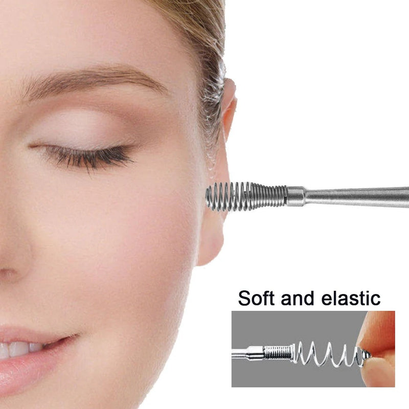 Kit Removedor de Cera Auricular em Aço Inoxidável