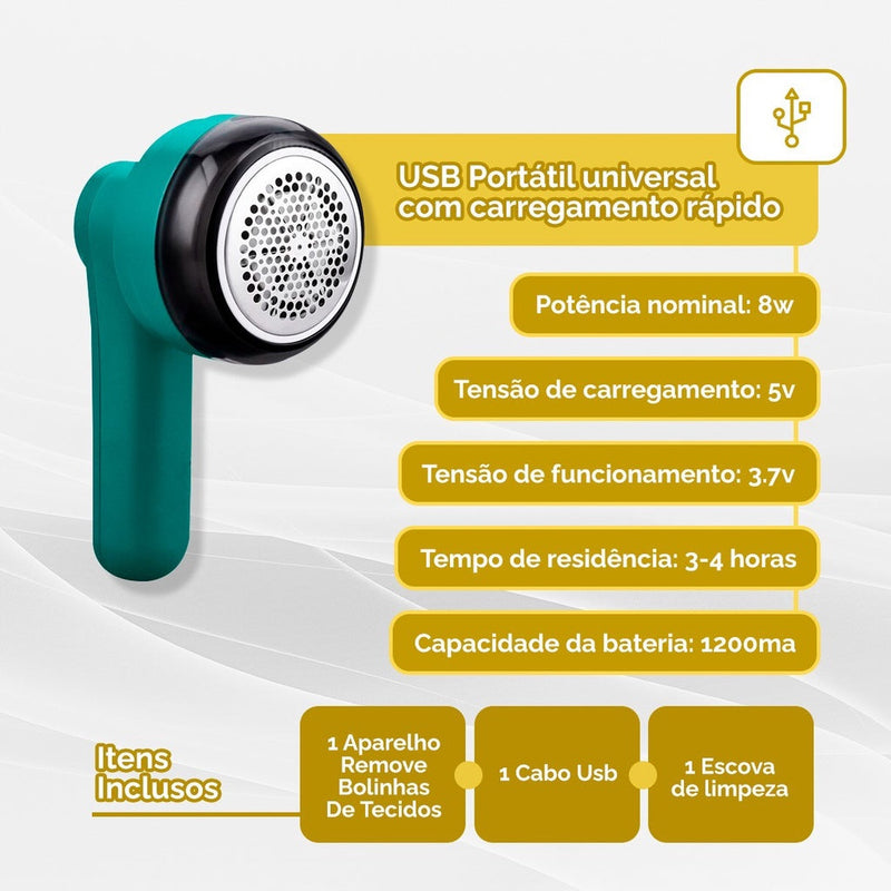 removedor de bolinhas e fiapos em tecidos